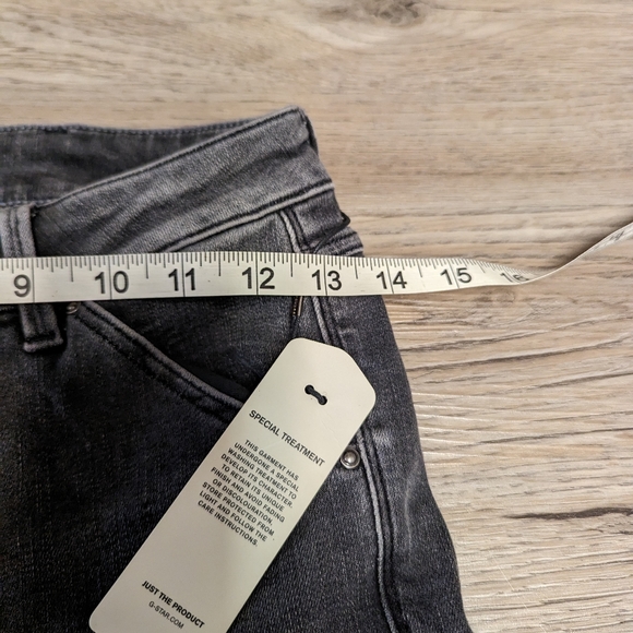Nwt, G-star 5622 custom mid skinny jeans in Largo, zip knee, 25 x 34 - Picture 4 of 9